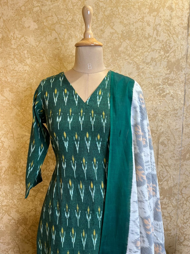 Ikkat Cotton 3 pcs Set 5046