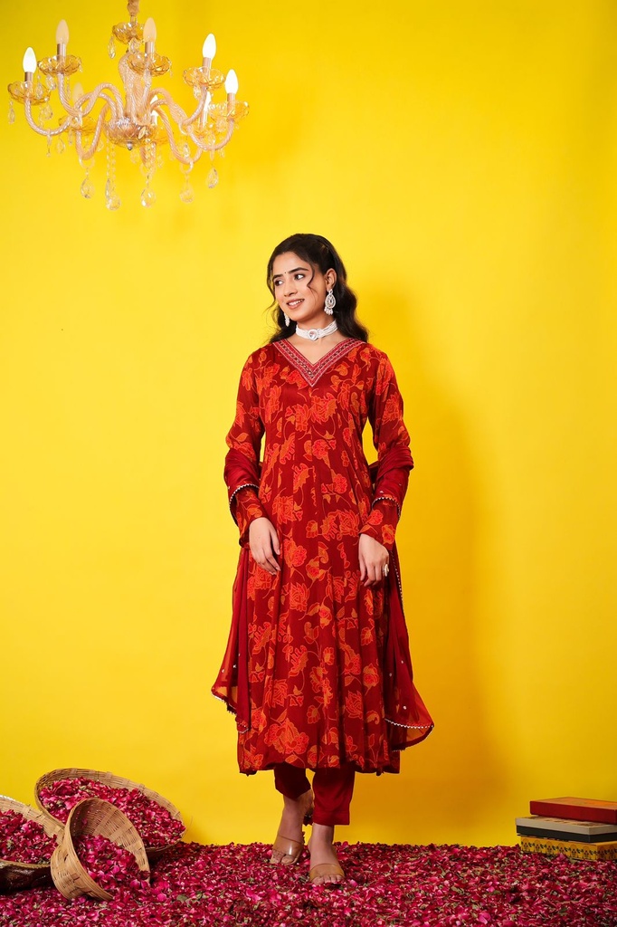 Chinon Anarkali Kurti Sets 4609