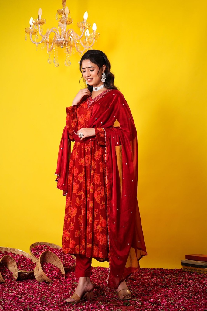 Chinon Anarkali Kurti Sets 4609