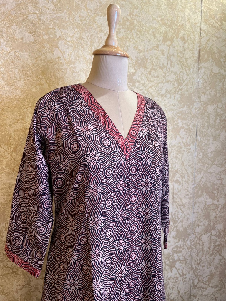 Ajrakh Cotton Aline Kurtis 5055