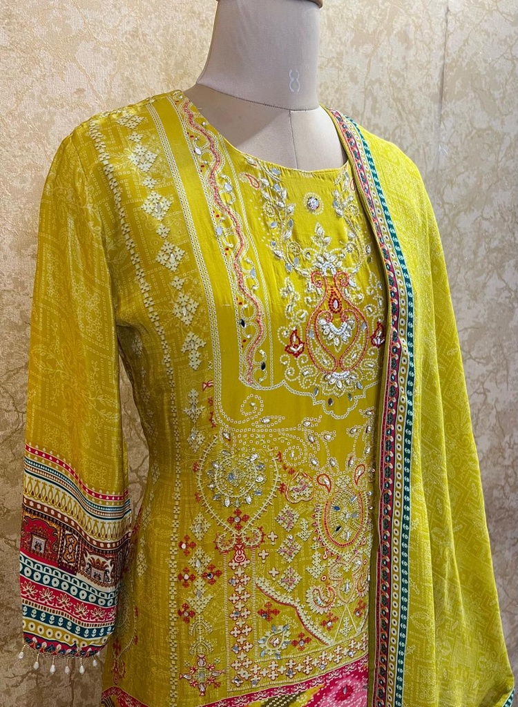 Crepe Silk Kurti Sets 4609