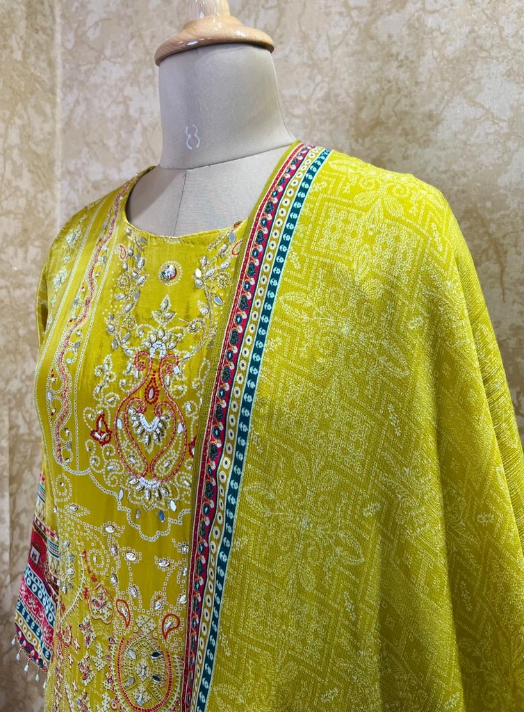 Crepe Silk Kurti Sets 4609