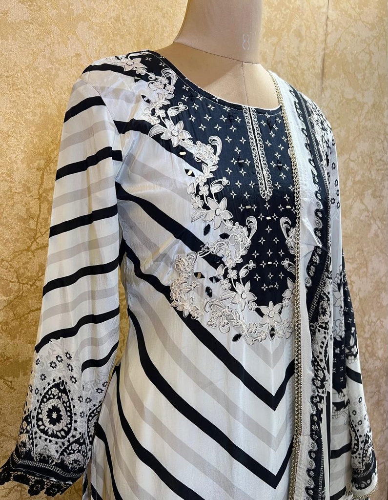 Natural Crepe Kurti Sets 4609