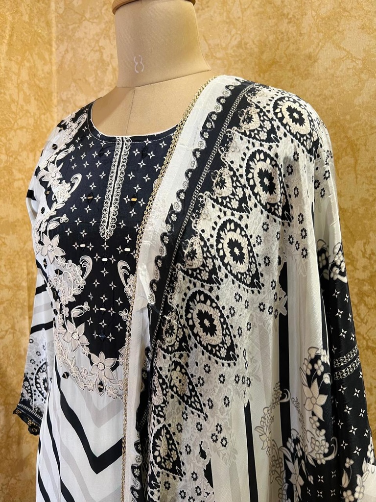 Natural Crepe Kurti Sets 4609