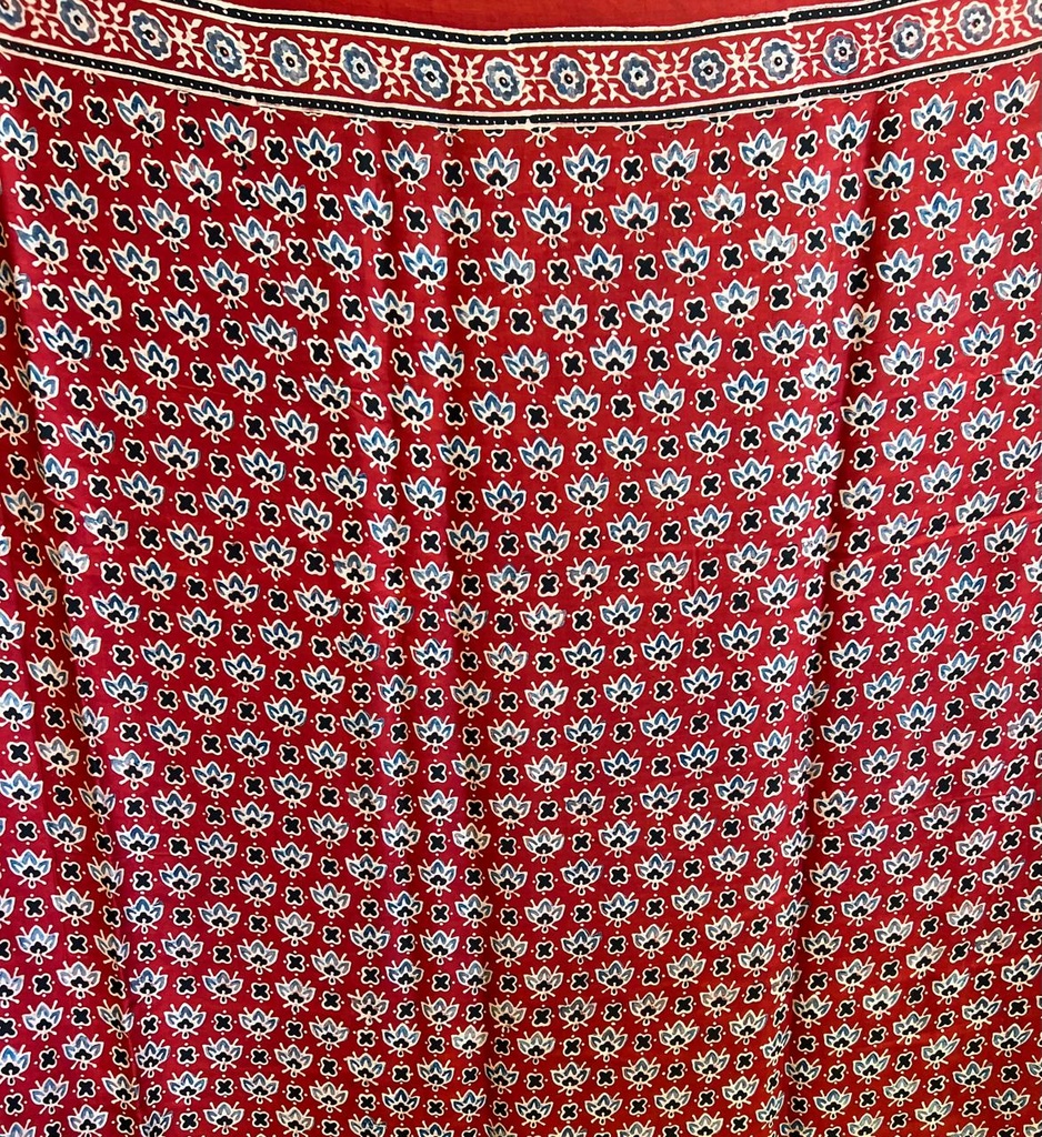 Ajrakh Modal Silk Sarees 4243 