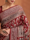 Premium Ajrakh Silk Saree 5036