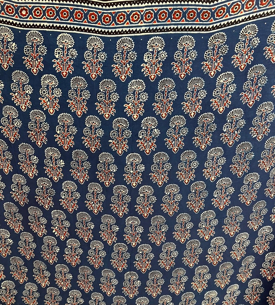 Premium Ajrakh Modal Silk Saree 5033