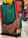 Ajrakh Bandhani Silk Top and Dupatta Set 5012