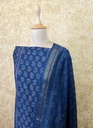 Ajrakh Maheshwari Silk Cotton Top And Dupatta 4558