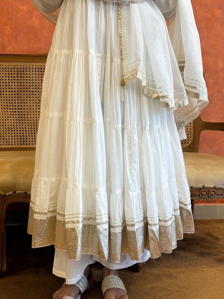  Premium Mul Cotton Anarkali Set 5052