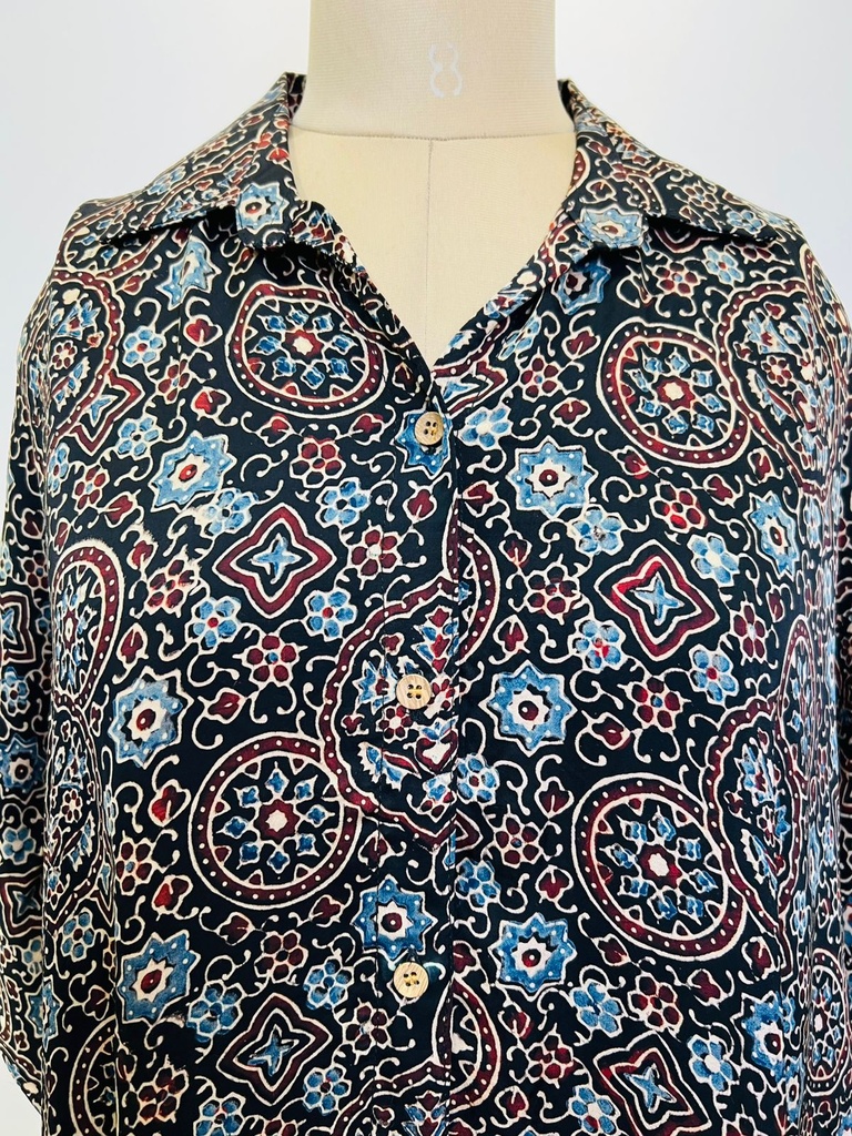 Ajrakh Shirt Kaftans 5015