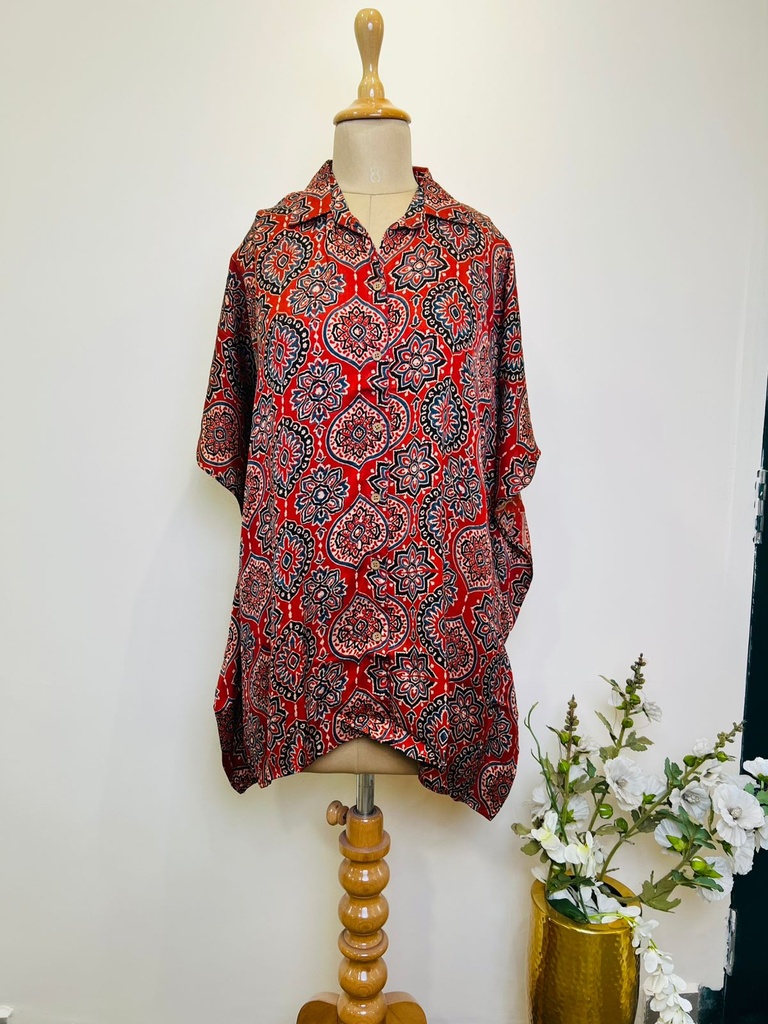 Ajrakh Shirt Kaftans 5015