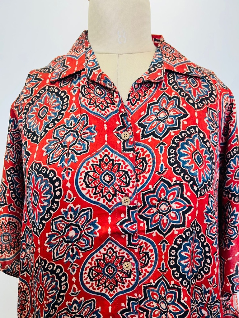 Ajrakh Shirt Kaftans 5015