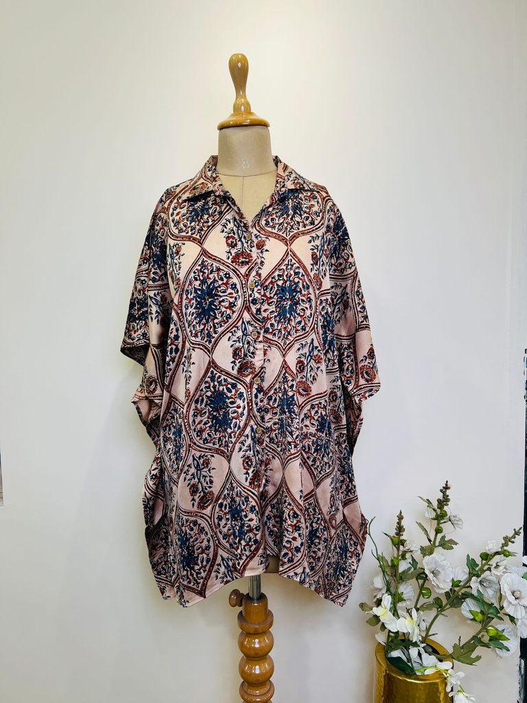 Ajrakh Shirt Kaftans 5015