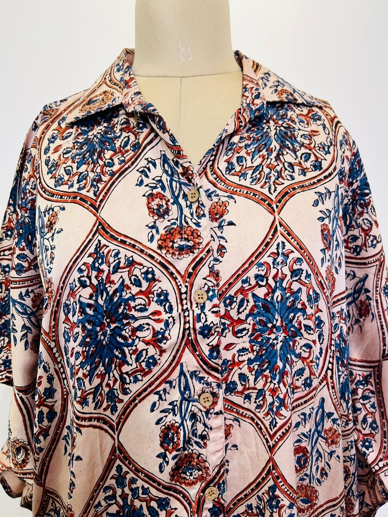 Ajrakh Shirt Kaftans 5015