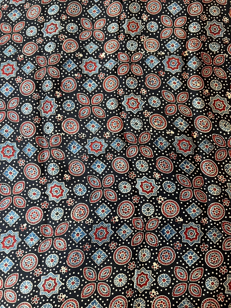 Premium Ajrakh Bandhani Saree 4244