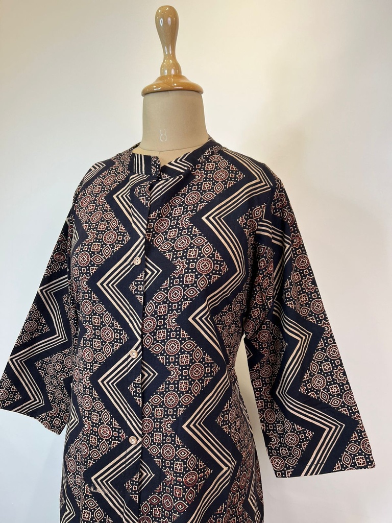 Ajrakh  Cotton Kurti 5055