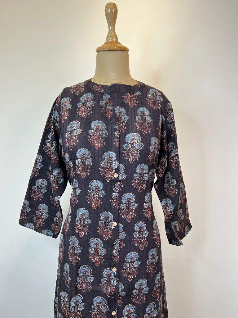 Ajrakh Handloom Cotton Kurti 5055