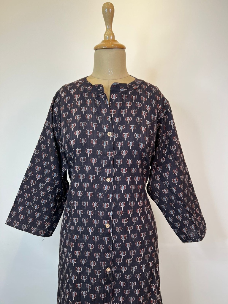 Ajrakh Handloom Cotton Kurti 5055