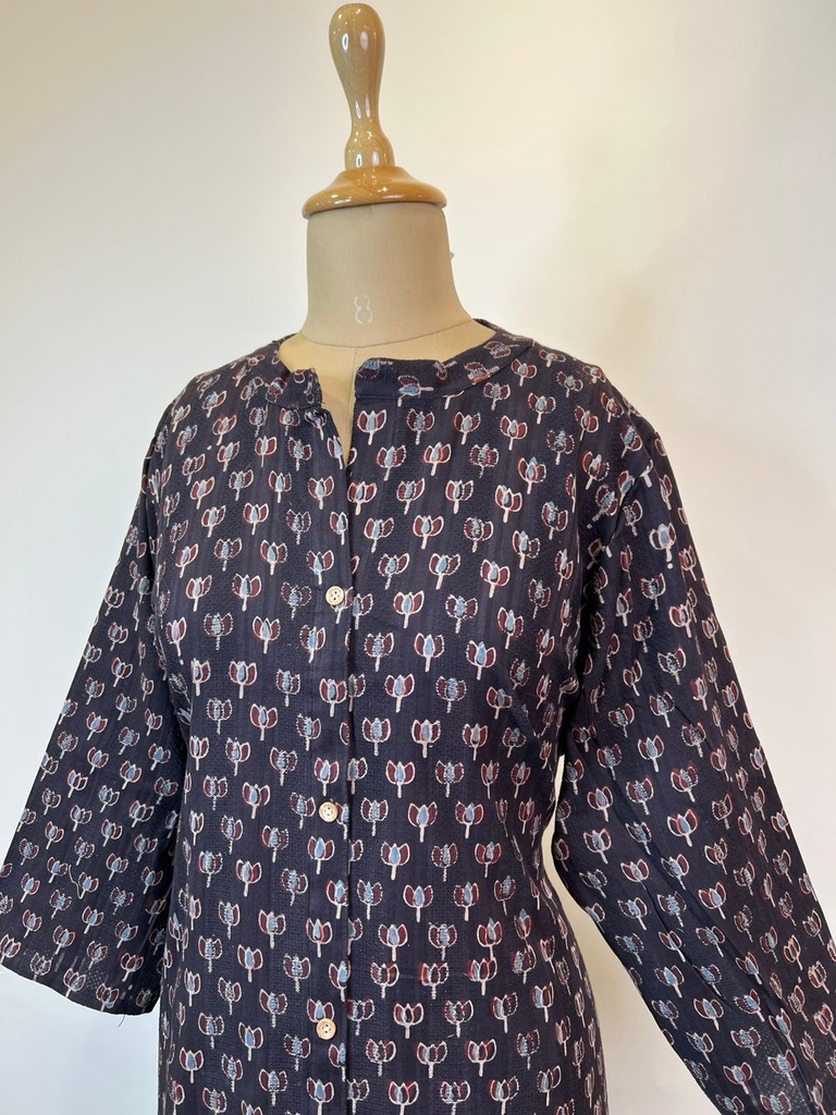 Ajrakh Handloom Cotton Kurti 5055