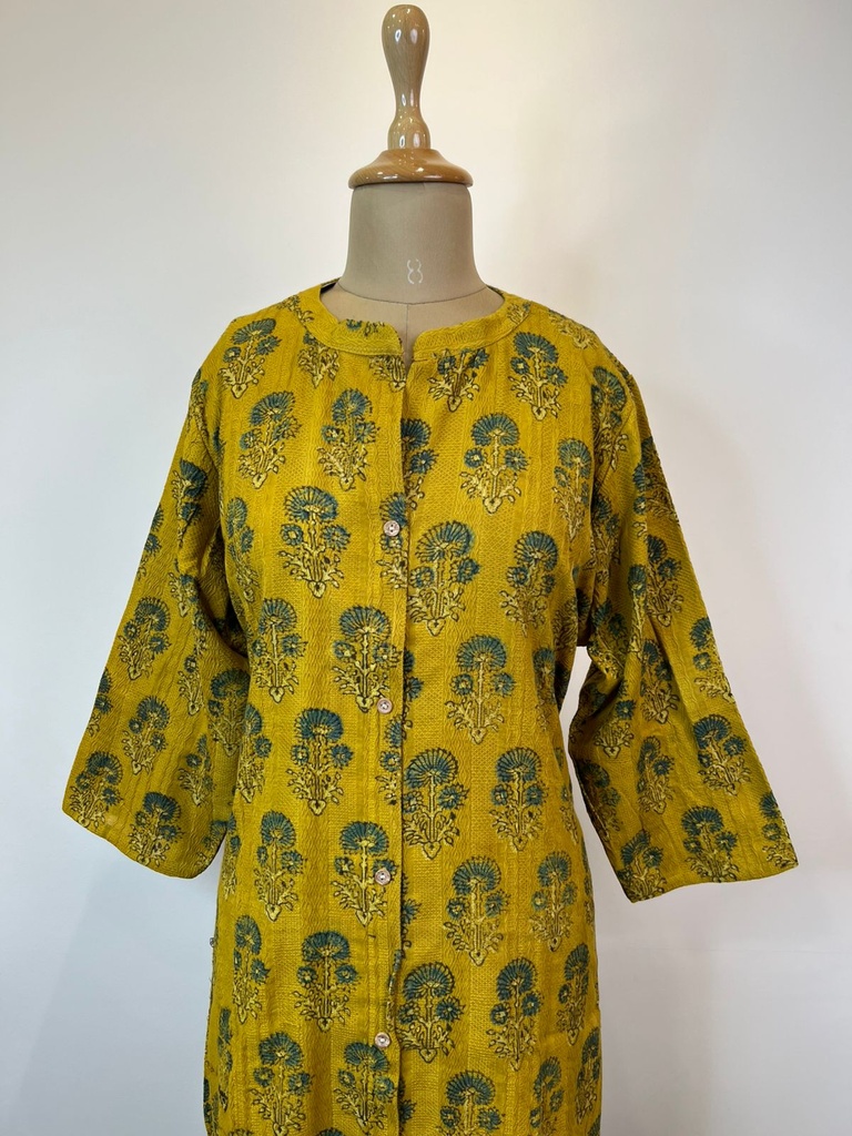 Ajrakh Handloom Cotton Kurti 5055