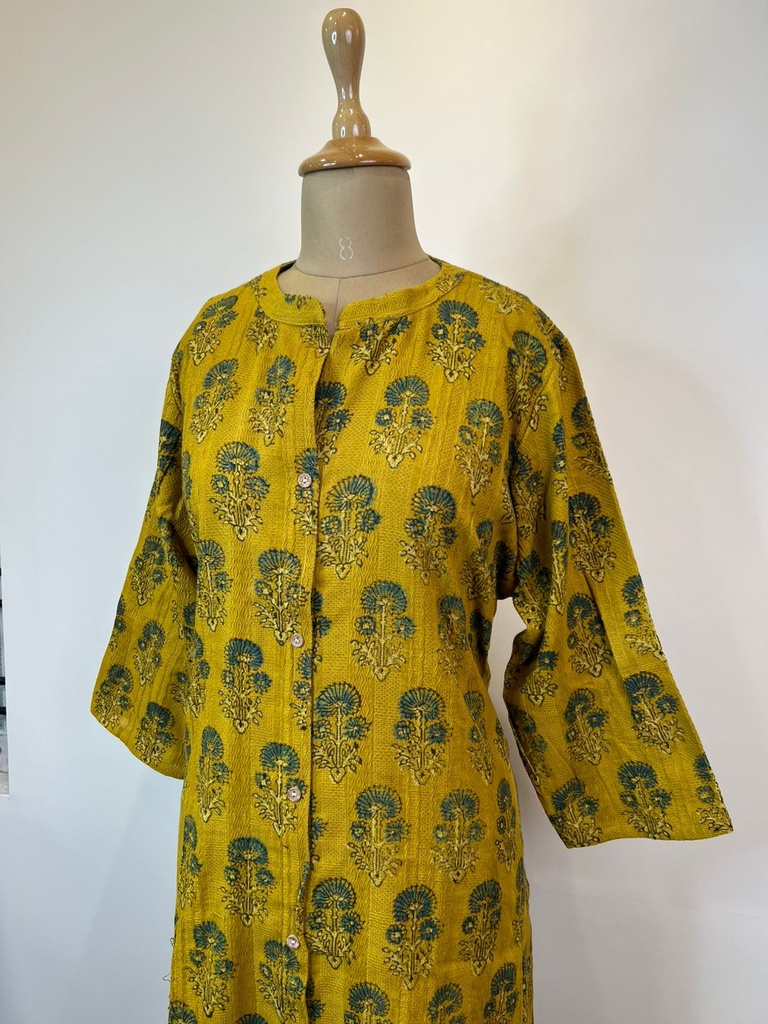 Ajrakh Handloom Cotton Kurti 5055