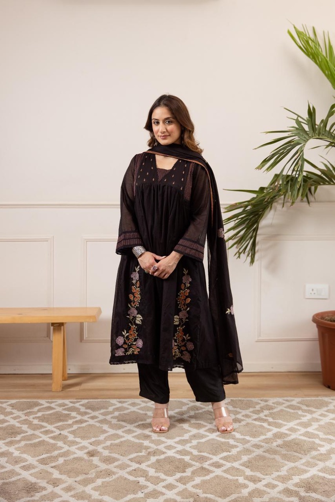 Premium Chanderi Cotton Kurti Sets 4609