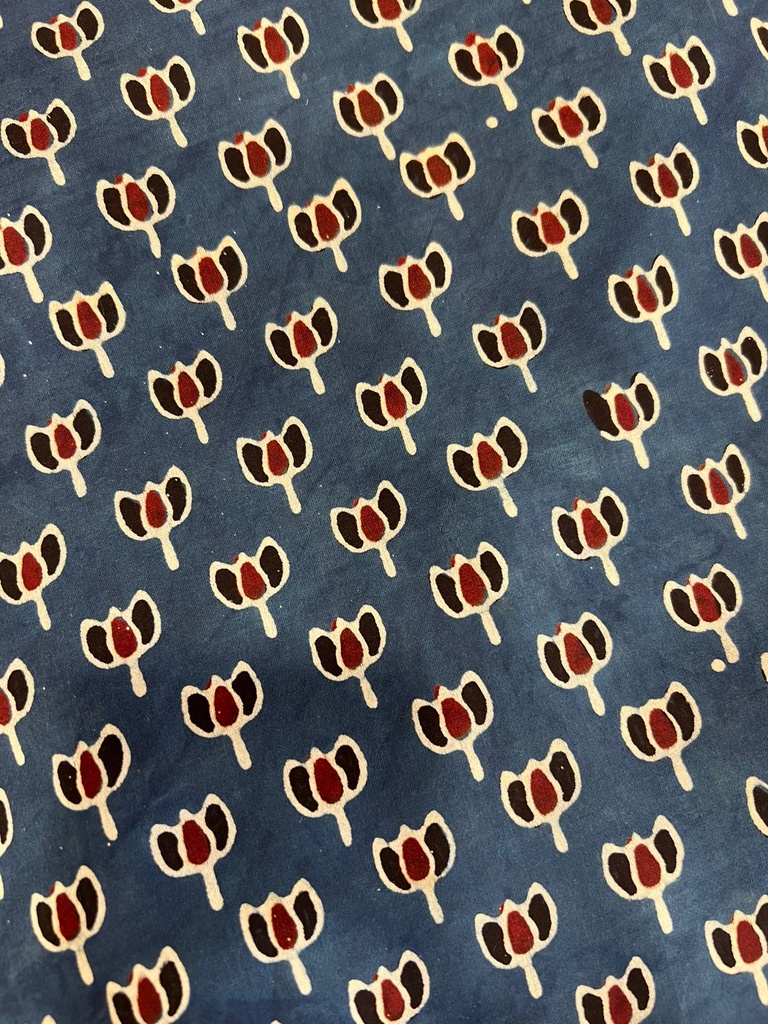 Ajrakh Modal Silk Fabric 5016