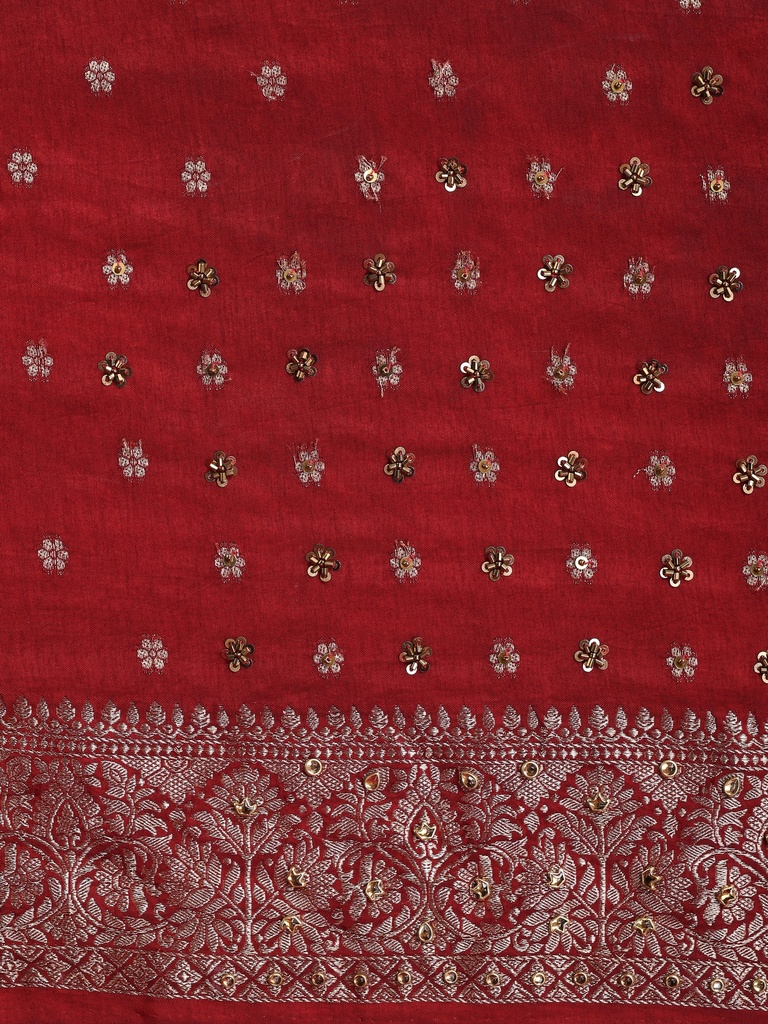 Premium Ajrakh Silk Saree 5036