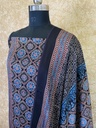 Ajrakh Modal Silk Top and Dupatta Set 5048