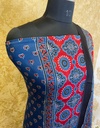 Ajrakh Modal Silk Top and Dupatta Set 5048