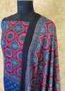 Ajrakh Modal Silk Top and Dupatta Set 5048