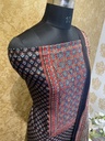 Ajrakh Modal Silk Top and Dupatta Set 5048