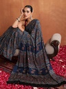 Designer Ajrakh Modal Saree 5036