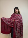Ajrakh Modal Mirror Work Dupatta 5035
