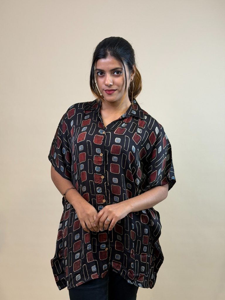 Ajrakh Shirt Kaftans 5015