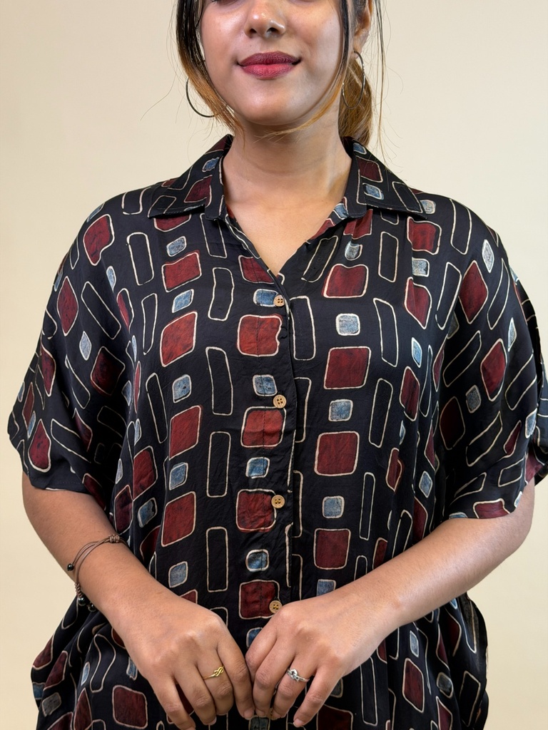 Ajrakh Shirt Kaftans 5015