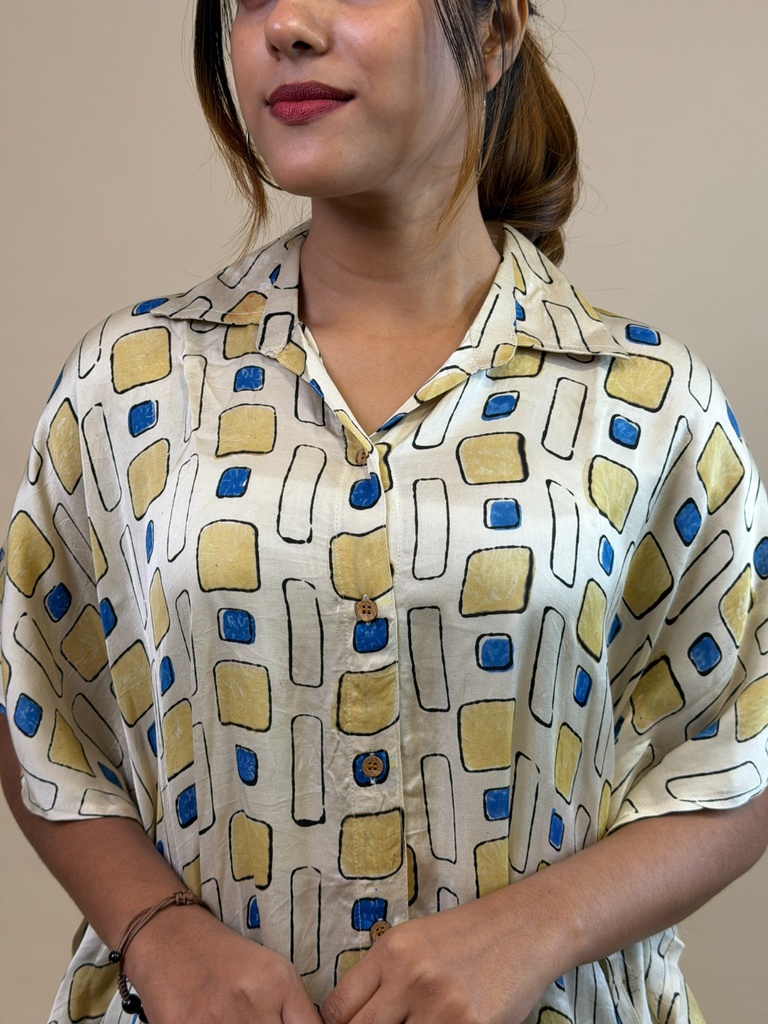 Ajrakh Shirt Kaftans 5015