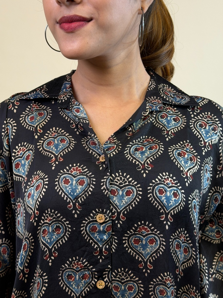 Ajrakh Shirt Kaftans 5015