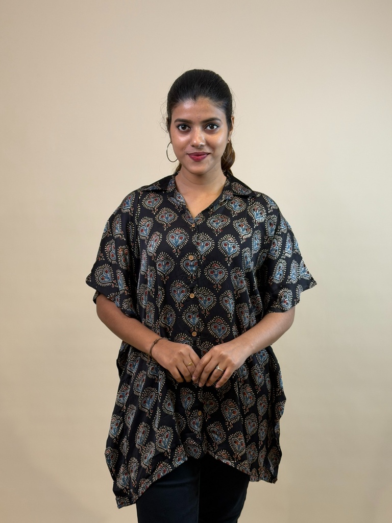 Ajrakh Shirt Kaftans 5015