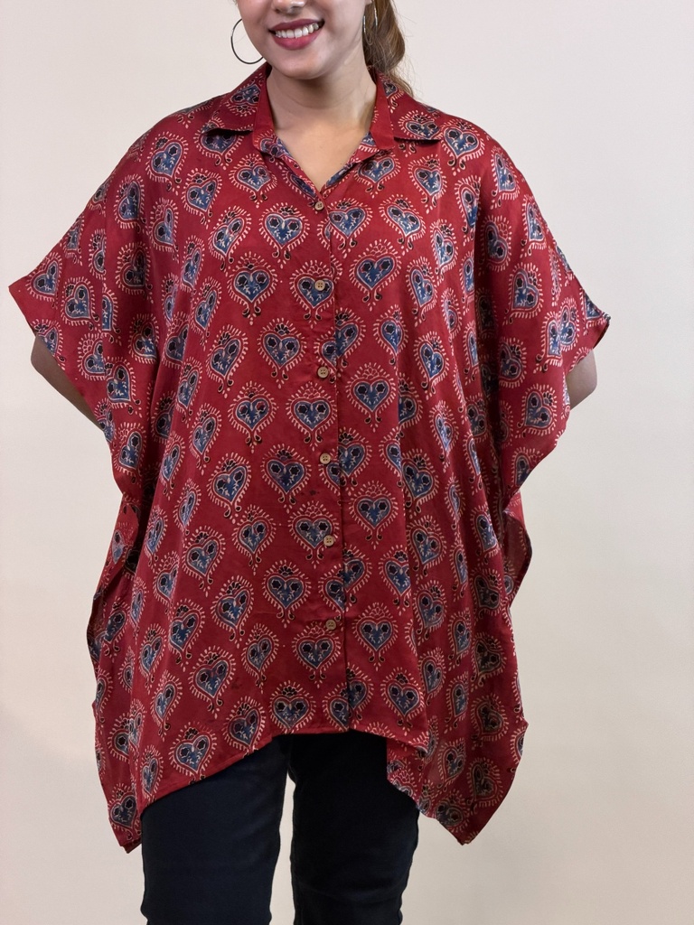 Ajrakh Shirt Kaftans 5015