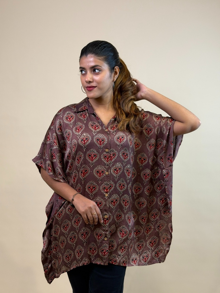 Ajrakh Shirt Kaftans 5015