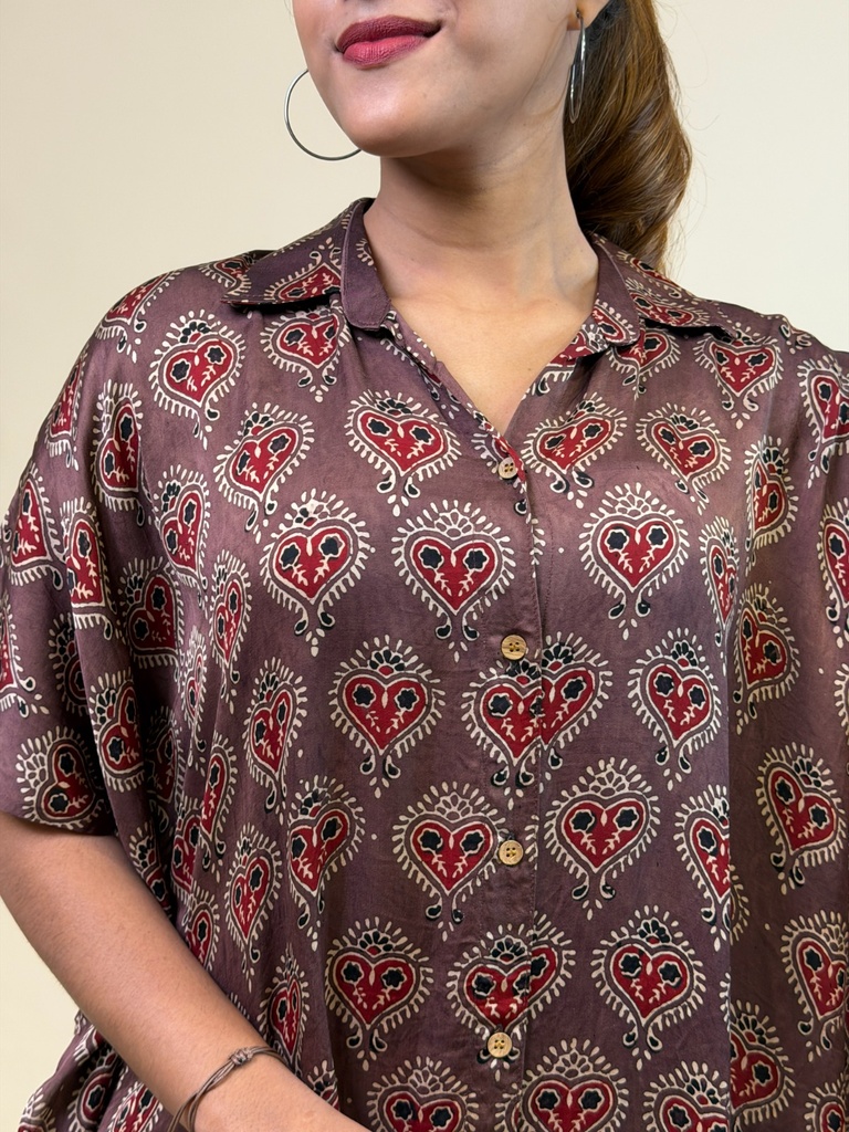 Ajrakh Shirt Kaftans 5015