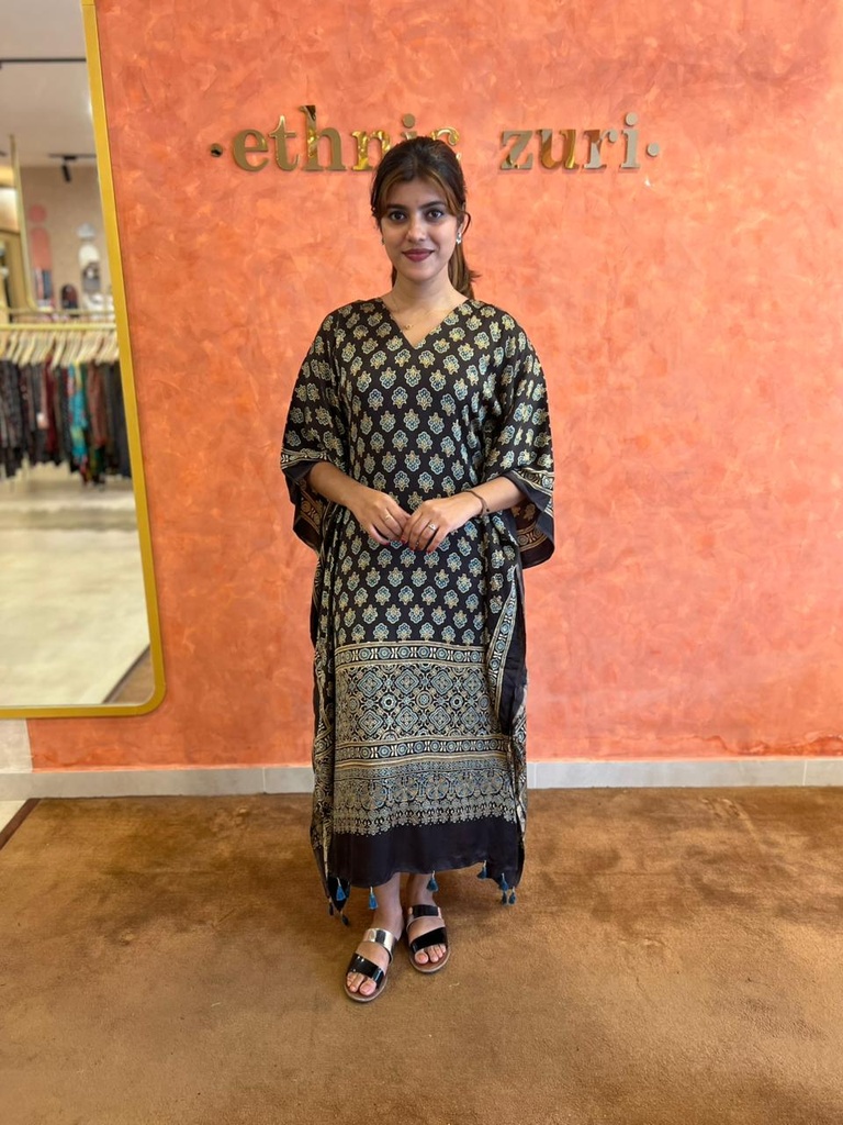 Ajrakh Silk Kaftans 4801