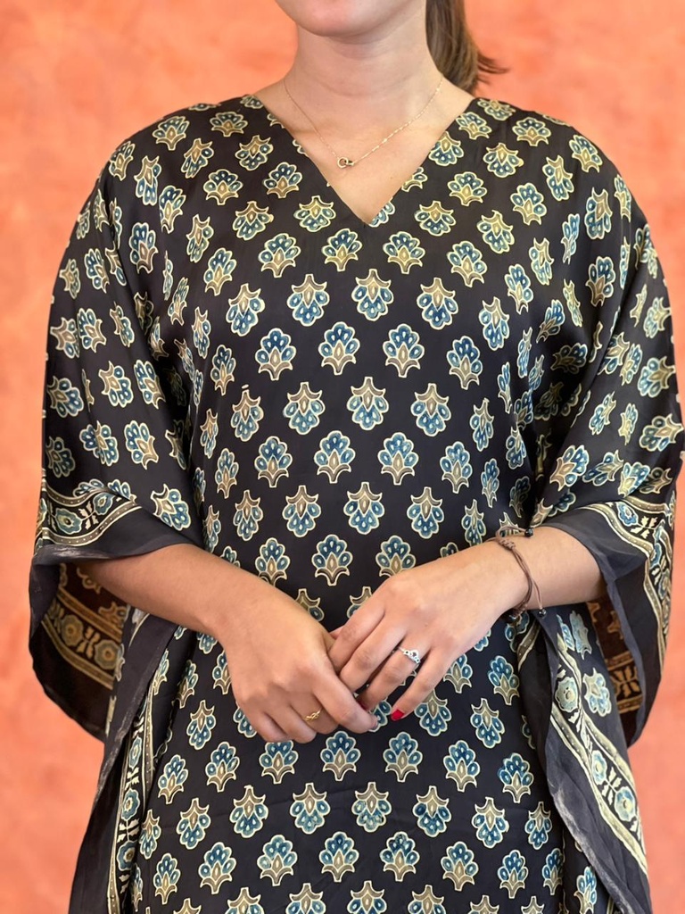 Ajrakh Silk Kaftans 4801