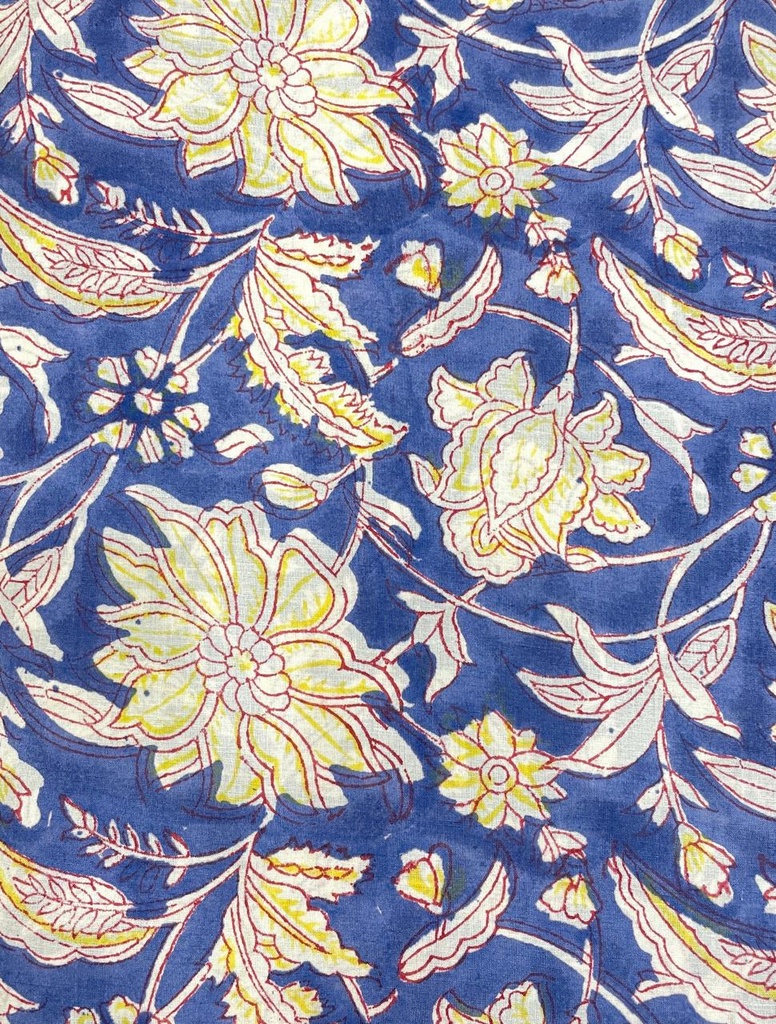Bagru HandBlock Printed Cotton fabric 5023