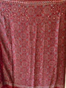 Ajrakh Silk Mirror Saree 5036