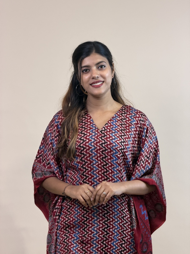 Ajrakh Silk Kaftans 4801