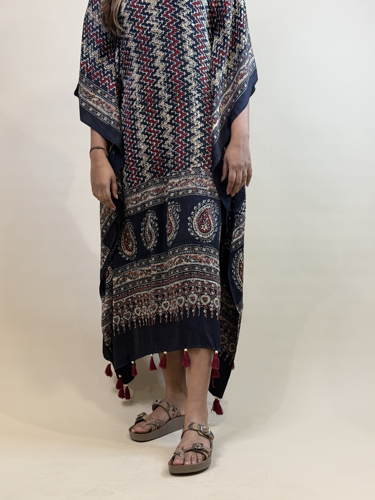 Ajrakh Silk Kaftans 4801