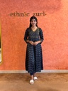 Ajrakh Handwork Anarkali Kurti 5028 Blue